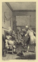 Scena da Tristram Shandy di Laurence Sterne